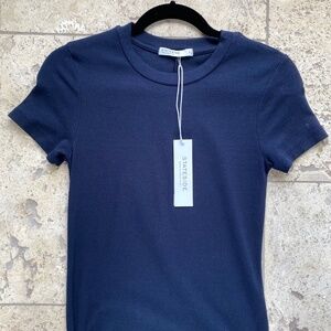 Stateside Navy Blue Full Length T shirt Dress